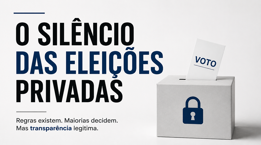 O silêncio das eleições privadas